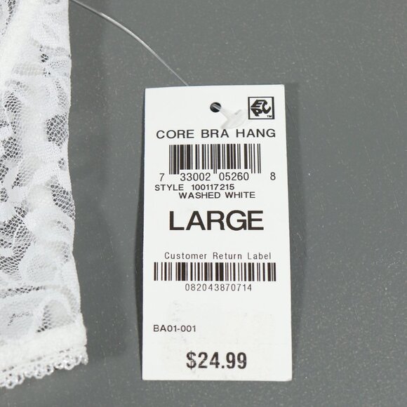 NWTINC Washed White Lace Bralette Size Large - Picture 7 of 8